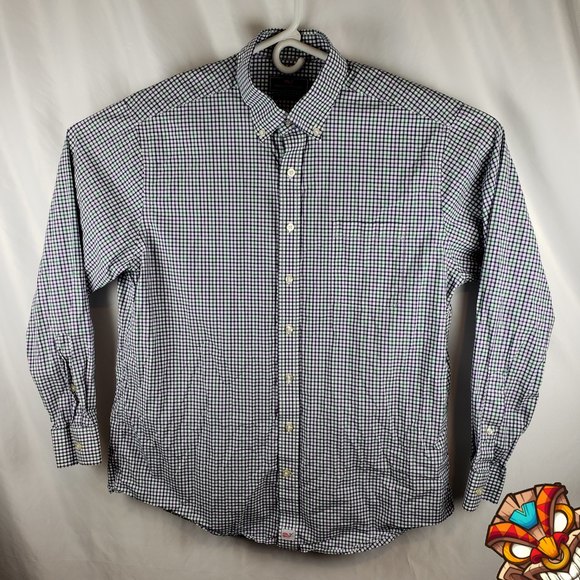 Vineyard Vines Mens XL Slim Fit Murray Shirt Button Down Front Check EUC - Picture 1 of 11